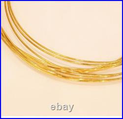 1 12 22k PURE solid yellow round gold wire gauge 18 gauges Brand new