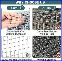 1/2inch Hardware Cloth Welded Wire Mesh Chicken Wire Poultry Fence 48in x 100ft