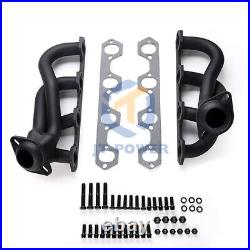 1.5 Exhaust Shorty Headers For 87-95 Ford F-150/250/Bronco 5.0L 2WD & 4WD Black