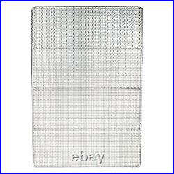 10-Pack 17 x 25 Stainless Steel Donut Fryer Screens for Commercial Fryers