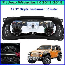 12.3 Digital Dash Instrument Cluster fr Jeep Wrangler JK, Speedometer Replacement