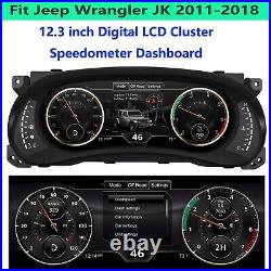 12.3 Digital Dash Instrument Cluster fr Jeep Wrangler JK, Speedometer Replacement