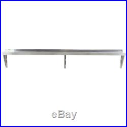 12 X 84 Stainless Steel Wall Shelf 340 lb. Capacity 18 Gauge NSF Silver