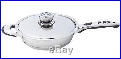 12pc 9-Ply Waterless Cookware Set Heavy Gauge Stainless Steel Pots and Pans