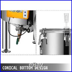 13.2 Gal Brew Bucket Fermenter Conical Ferment Tanks Ferment Pot LCD Temp Gauge