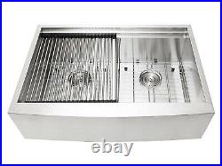 16 Gauge 33 Inch Double Bowl Stainless Steel Farmhouse Apron Front kitchen Sink