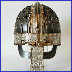16 Gauge Brass & Steel Medieval Valsgrade Helmet Vendel Helmet