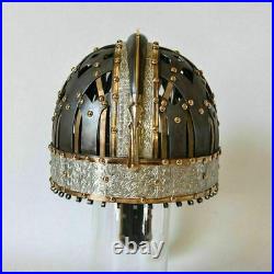 16 Gauge Brass & Steel Medieval Valsgrade Helmet Vendel Helmet