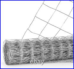 16 Gauge Galvanized Welded Wire Fence, 4 X 4 Big Mesh Opening for Vegetables