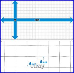 16 Gauge Galvanized Welded Wire Fence, 4 X 4 Big Mesh Opening for Vegetables