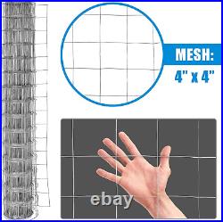 16 Gauge Galvanized Welded Wire Fence, 4 X 4 Big Mesh Opening for Vegetables