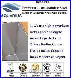 16 Gauge Stainless Steel Undermount Kitchen Sink Grid Strainer Package 23 inch