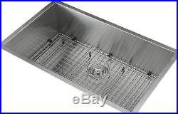 16 Gauge Stainless Steel Undermount Kitchen Sink Grid Strainer Package 32 Inch