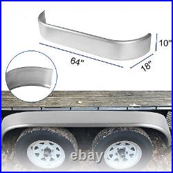 16 Gauge Steel Galvanized Trailer Fenders Fits Tandem Axle 13 14 15 16 Tires