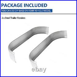 16 Gauge Steel Galvanized Trailer Fenders Fits Tandem Axle 13 14 15 16 Tires