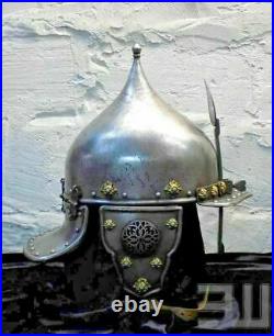16 Gauge Steel Medieval Knight Ottoman Islamic Helmet Historical Warrior Helmets