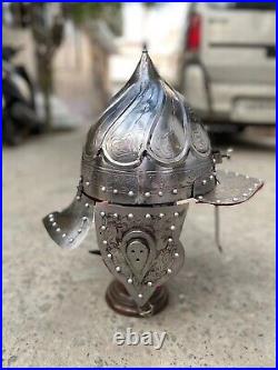 16 Gauge Steel Medieval Ottoman Helmet Islamic Knight Historical Helmet