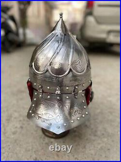 16 Gauge Steel Medieval Ottoman Helmet Islamic Knight Historical Helmet