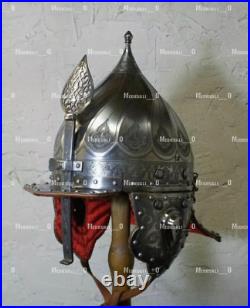 16 Gauge Steel Medieval Ottoman Helmet Islamic Knight Historical Helmet Hussar