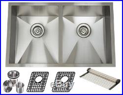 16 Gauge Undermount Stainless Steel Kitchen Sink Faucet Grids Strainer 31 inch