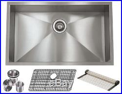 16 Gauge Undermount Stainless Steel Kitchen Sink Grid Strainer Package 31 inch