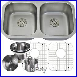 16 Gauge Undermount Stainless Steel Kitchen Sink Grid Strainer Package 32 inch