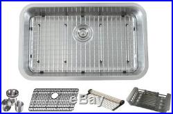 16 Gauge Undermount Stainless Steel Kitchen Sink Strainer Grid Colander 31 inch