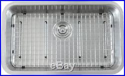 16 Gauge Undermount Stainless Steel Kitchen Sink Strainer Grid Colander 31 inch