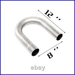 16Pcs 3OD Stainless Mandrel Bend Straight U-Bend Custom Exhaust Tubing Pipe Kit