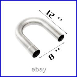 16pcs Stainless Steel Custom Mandrel Exhaust Tubing Pipe Kit Straight & Bend