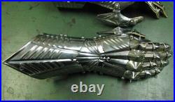 18 Gauge Medieval Articulated Steel Functional Gauntlets Gothic Style