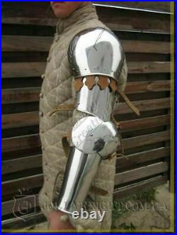 18 Gauge Medieval Knight Steel Full Arm Gothic Armor Shoulder Replica Gift