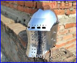 18 Gauge Steel Medieval Griffin Bascinet Helmet Cosplay Armor T13