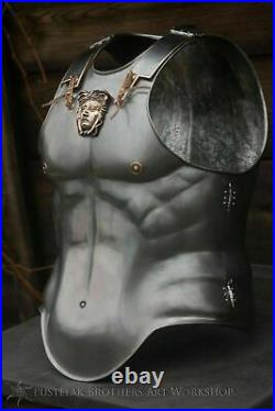 18 Gauge Steel Medieval Knight Muscle Armor Cuirass Jacket Breastplate