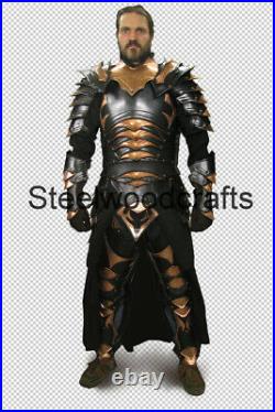 18 Gauge Steel Medieval Knight Prince Darkelve Full Suit Of Armor Cuirass