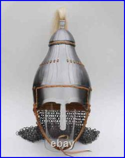 18 Gauge Steel Medieval Knight Samurai Helmet Warrior Halloween Costume gift NEW