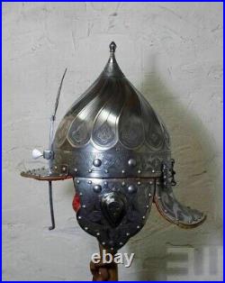 18 Gauge Steel Medieval Ottoman Helmet Islamic Knight Historical Helmet