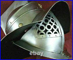 18 Gauge Steel Medieval Sca Helmet Fabri Armour Gladiator Collectibles Helmet