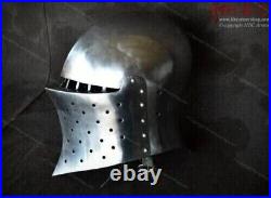 18 Gauge Steel New Templar Knight Helmet Medieval Armor Helmet