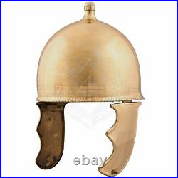 18 gauge Brass Medieval Republican Montefortino Roman Type helmet