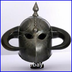 18 gauge Steel Medieval Knight Fantasy Death Dealer Helmet, Collector's Edition