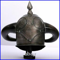 18 gauge Steel Medieval Knight Fantasy Death Dealer Helmet, Collector's Edition
