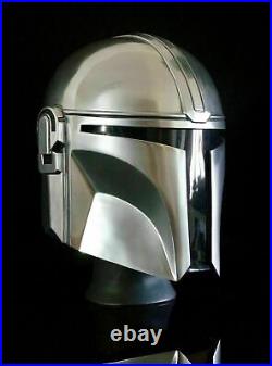 18 gauge steel Medieval Star Wars Boba Fatt Mandalorian motorcycle helmet