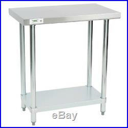 18 x 30 Stainless Steel Work Prep Shelf Table 18 Gauge Commercial Restaurant