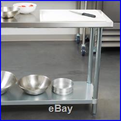 18 x 60 Stainless Steel Work Prep Shelf Table Commercial Restaurant 18 Gauge