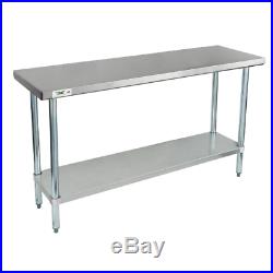 18 x 60 Stainless Steel Work Prep Shelf Table Commercial Restaurant 18 Gauge