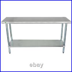 18 x 60 Stainless Steel Work Prep Shelf Table Commercial Restaurant 18 Gauge