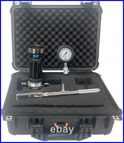 2-1/2 NST Hydrant Flow Pitot Tube Kit with Flow Nozzle 0-160Psi Gauge with case