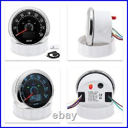 2 Gauge Set 85MM GPS Speedometer 0-160MPH Fuel Water Temp Press Volt with Sensor