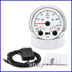 2 Gauge Set 85mm GPS Speedometer 0-120MPH Fuel/Volt & 85mm Tacho/Temp/Oil Press